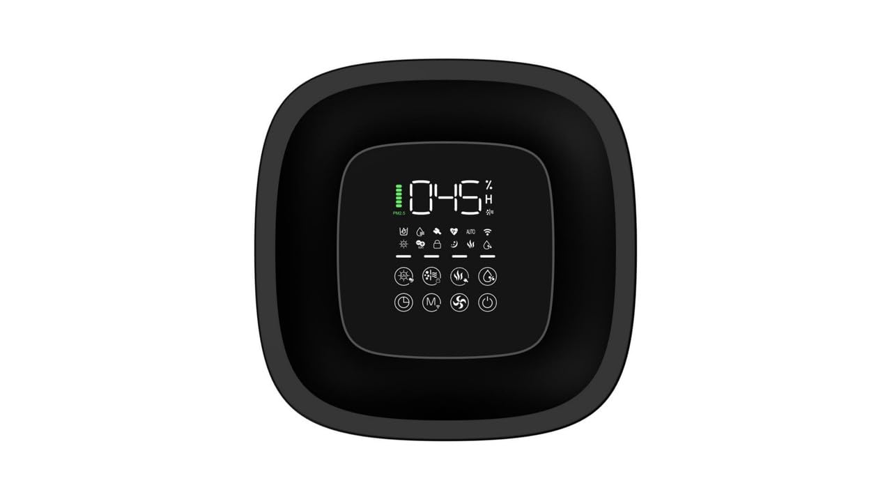 Clean Air Optima® CA-808 Smart – CA- 806 – Humidificador – evaporación fría sin cal – Control de aplicación – Filtro HEPA H13 – UV-C e ionizador – Depósito de 8 L (apto para habitaciones hasta: 80 m²