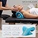 VIRRMO Portable Massage Table with Neck Stretcher, Adjustable Lash Bed Massage Bed Tattoo Table for Eyelash Extensions Beauty Tattoo,Black
