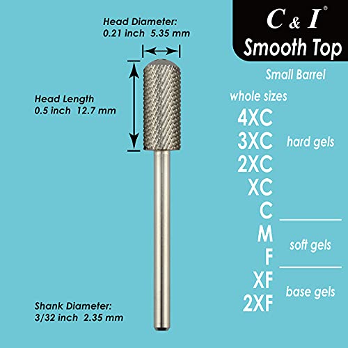 Broca de taladro para uñas C & I Small Barrel miniatura 4
