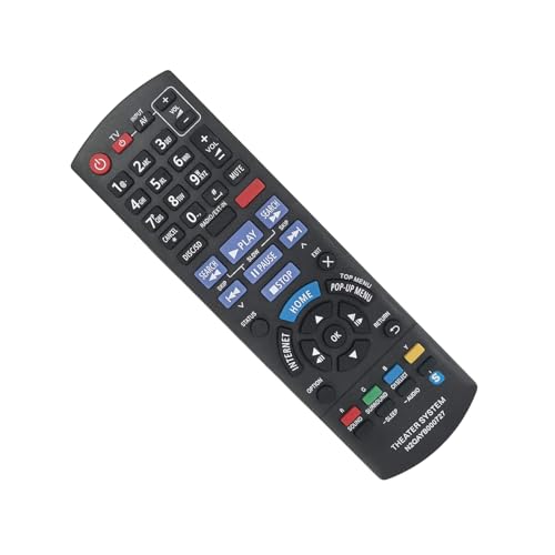 CAZSTYK Práctico control remoto de configuración simple, textura, fácil operación, perfecto para sistemas de cine en casa, diseño ergonómico ABS