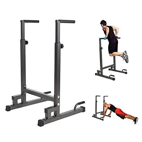 Try & Do Adjustable Dip Station Multi-Function Dip Bar Stand Heavy Duty Steel Strength Training Workout Station For Dip And Push Up,Home Gym Fitness Equipment #TOP1