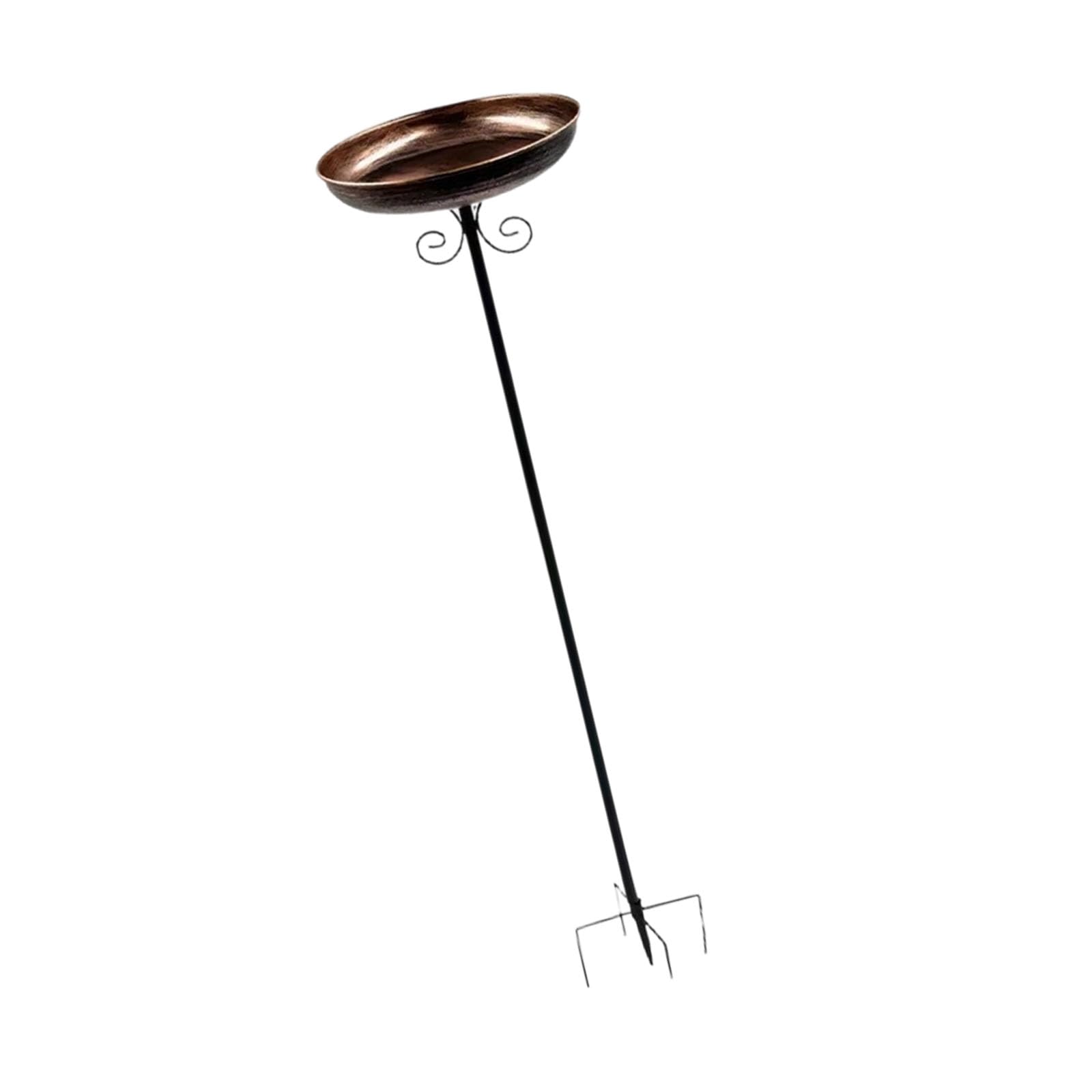 Kaeltsyn Metal Bird Bath Featuring Spacious Basin and Sturdy Base Ideal for Garden Areas Spacious Bird Bath for Birds