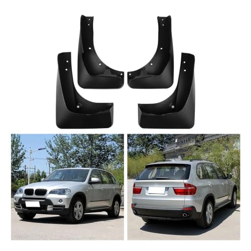 Guardabarros coche resistentes con protectores contra salpicaduras para X5 E70 F15 4