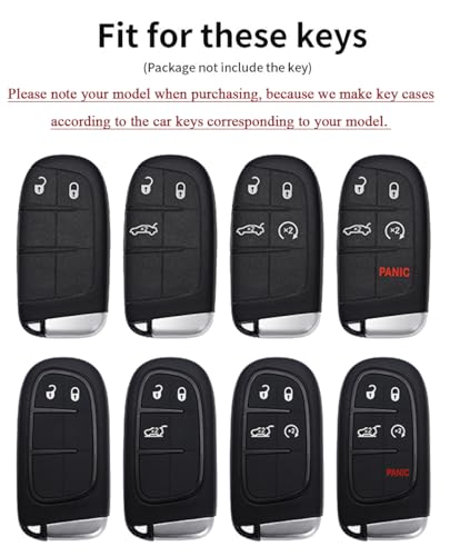 SANRILY Capa inteligente de couro para chave adequada para Jeep Grand Cherokee Renegade para Chrysle