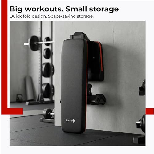 Image of Lifelong Strong Adjustable Foldable Gym Bench 3-in-1 Incline, Decline & Flat Weight Bench | Gym Equipment for Home Workout | Gym Bench for Dumbbell & Bench Press | 250 kg Capacity with Resistance Rope