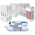 iSpring F28K100US Standard 6-Stage Reverse Osmosis RO Systems 3-Year Replacement Cartridge Pack Set, with Alkaline Mineralization, pH+, 10" X 2.5", Made in USA