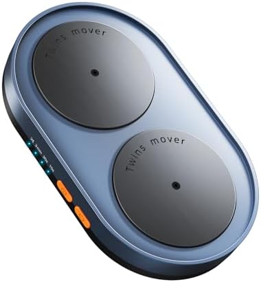 Vaydeer Dual Turntable Mouse Mover, Turbo 3 Mouse Jiggler with Adjustable Intervals, ON/Off Switch, Undetectable & Noiseless Mice Shaker Simulate Realistic cursor Movement for Secure Computer Activity