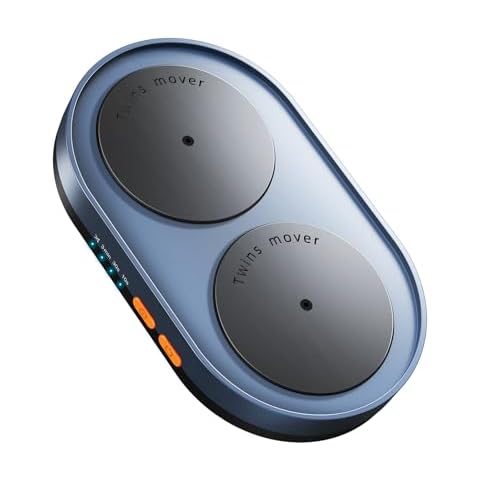 Vaydeer Dual Turntable Mouse Mover, Turbo 3 Mouse Jiggler with Adjustable Intervals, ON/Off Switch, Undetectable & Noiseless Mouse Shaker Simulate Realistic Mouse Movement for Secure Computer Activity Cover