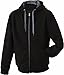 Produktbild Sportliche Kapuzenjacke mit Fleecefutter - für Herren Farbe black/carbon Größe XL