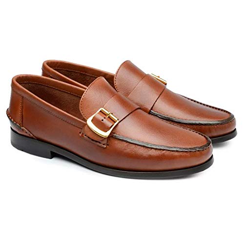 Sapato Social Couro Jacometti Lf02 Masculino Palmilha Macia Leve Havana 39