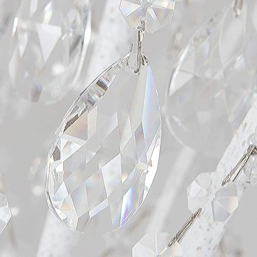 Chandelier cristal rétro blanc suspendu pour plafond et bar - 4