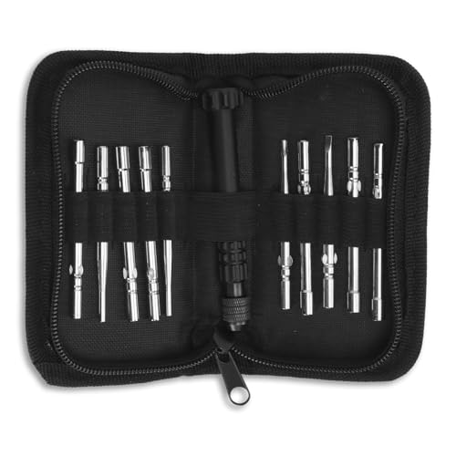 11 Pcs Small Engine Carburetor Tool Kit, Skid Resistance Screwdriver Kit Portable Carburetor Adjusting Kit with Storage Bag for 2 Cycle Small Engine