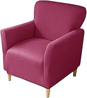 Vista 33 de XMAYODS Funda elástica para silla de club, fundas para silla de bañera, funda suave para sillón, protector de muebles extraíble, funda para silla