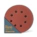 POWERTEC 45012 A/O Hook and Loop 8 Hole Disc, 5-Inch, 120 Grit, 25 PK