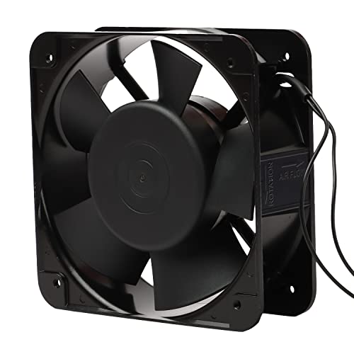 Image of Vendoz High Speed Kitchen Exhaust Aluminium Fan, 6 inch inches (15x15x5 cm), Square Shape, Black