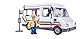 Simba 109251073 - Feuerwehrmann Sam Trevors Bus, mit Trevor Figur, mit Crashfunktion, Türen und Dach zum Öffnen, 21cm, für Kinder ab 3 Jahren