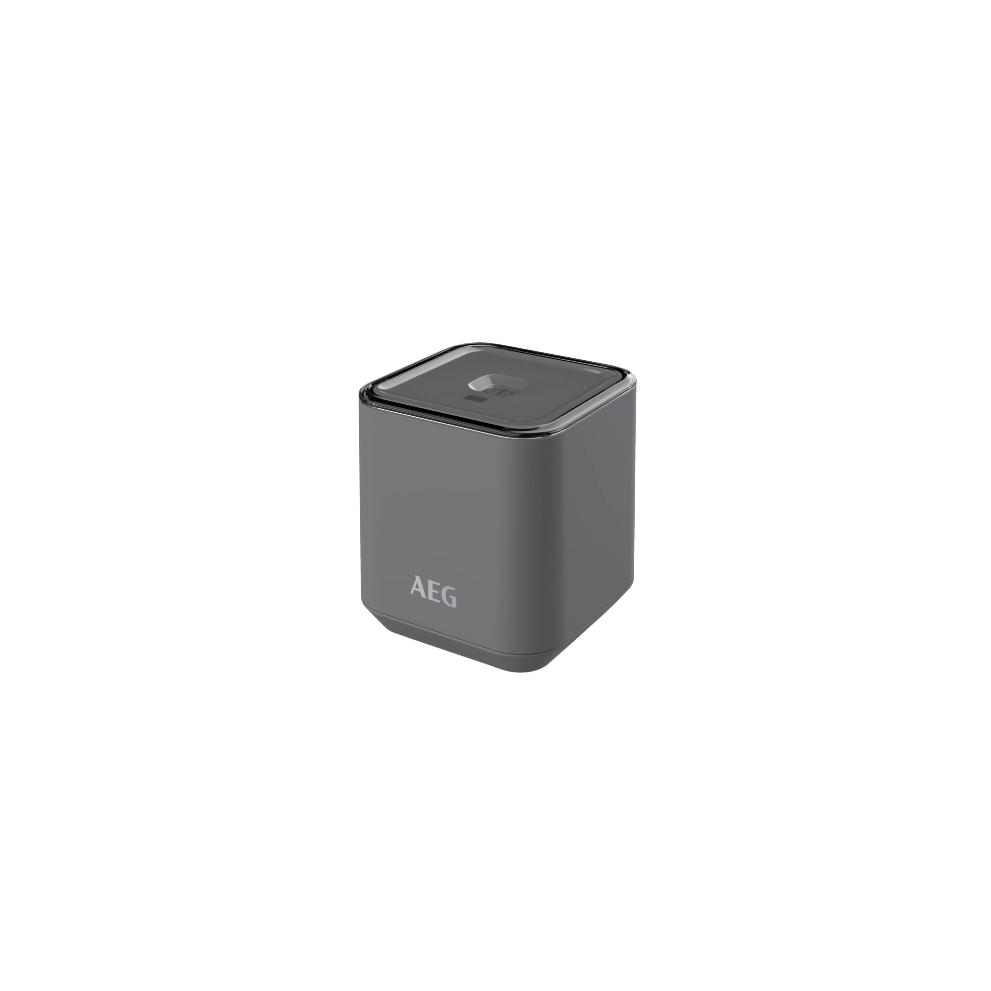 AEG AVFK1+ | Pack 3 Recipientes Herméticos + Bomba de Vacío Eléctrica Portátil - 3 Contenedores al vacío (2x 1L y 1 x 1,6L), Batería de 150 ciclos, Sin BPA, Mejor Conservación de los Alimentos, Gris