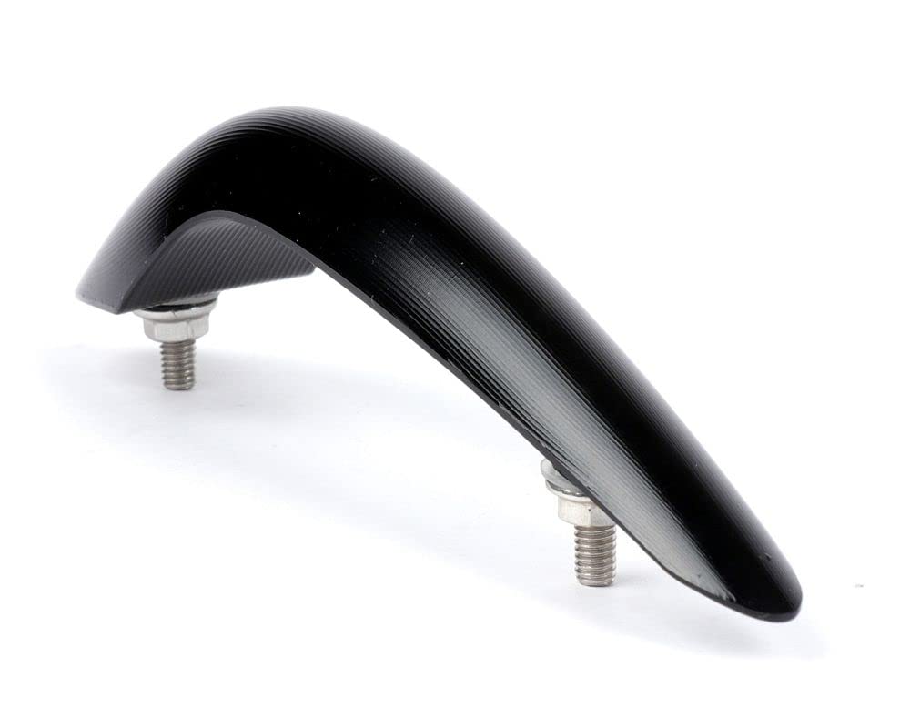 MOTO NOSTRA Kotflügelnippel CNC schwarz glanz kompatibel für Vespa GTS 125, GTS HPE 300, GTS Super 125, GTS Super HPE 300