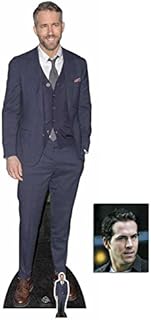 Fan Pack - Ryan Reynolds Casual Style Lifesize and Mini Cardboard Cutout/Standup/Standee - Includes 8x10 Star Photo