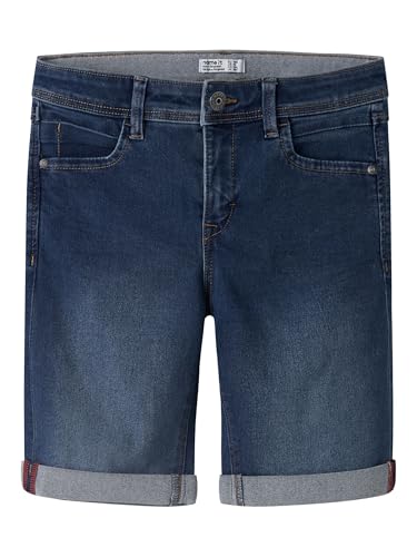 NAME IT Jungen Nkmsilas Slim Dnm L 2272-ax Noos Shorts, Blau (Medium Blue Denim), 146 EU