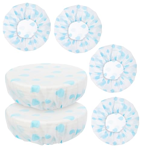 4Pcs Reusable Bowl Covers for Bread Proofing, Bread Proofing Cover, Elastic Washable Bowl Covers Reusable (Blue)