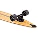 Retrospec Zed Pintail Longboard Skateboard Complete Cruiser | Bamboo & Canadian Maple Wood Cruiser w/Reverse Kingpin Trucks for Commuting, Cruising, Carving & Downhill Riding