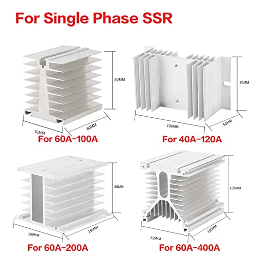 SSR monophasé AC-AC avec commande 70-280VAC pour commutation silencieuse