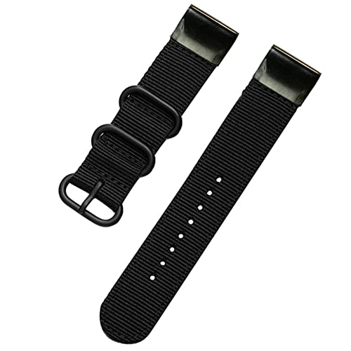 Bracelet de montre en nylon 26mm 22mm pour Garmin Fenix 6X 5X 6 Pro 5 3HR