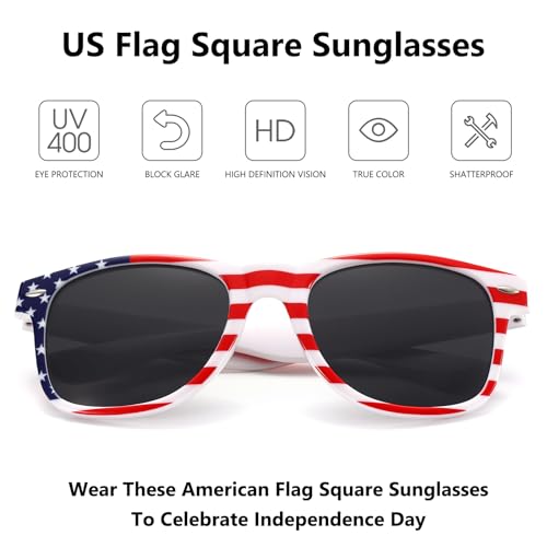 LIKSMU Square Sunglasses for Women Men Vintage Retro Costume Accessories Party Favors Trendy Sun Glasses3