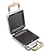 Gaone 650W Mini Waffle Maker Sandwich Machine Elettrico Riscaldamento Uniforme su Due Lati, Piatti Antiaderenti Rimovibili, per Cialde Individuali, Sandwich, Panini, Hash Browns,Bianca,220V