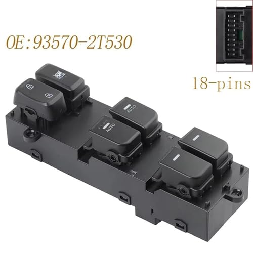Botonera elevalunas Kia Optima 2011-2015 con interruptor principal de coche 93570-2T530 3