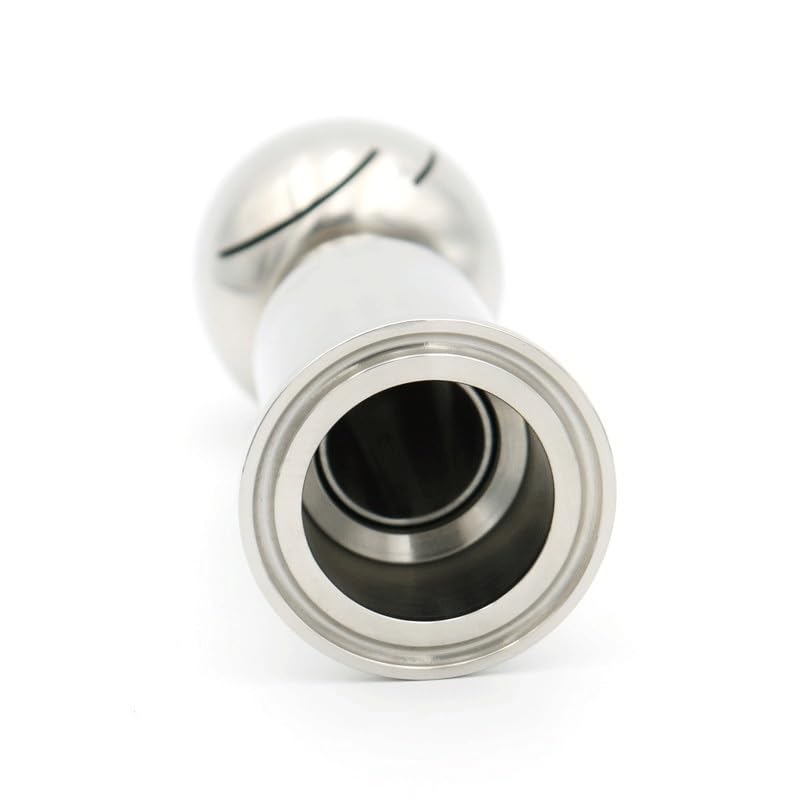 Rotary Spray Cleaning Ball 304 Stainless Steel Rotary Spray Ball Tri Clamp 1-2 in 360 Degree Coverage CIP Fitting(2 in)