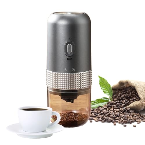 Electric Coffee Bean Grinder INEEDU Portable Compact Mini Espresso Burr Coffee Grinders for Home, Office or Travel, 25g Silo, 200ML Cup