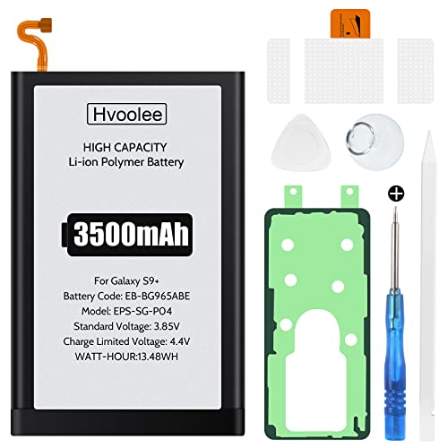 3500mAh Batería para Samsung Galaxy S9+ S9 Plus, Batería de repuesto para Galaxy S9+ EB-BG965ABE con kit de reparación profesional
