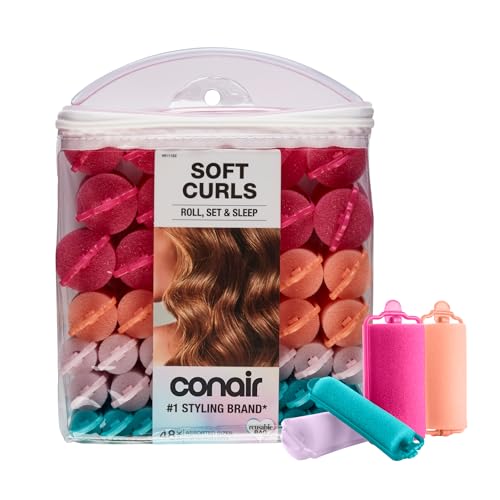 Conair Foam Overnight Heatless Curls Hair Rollers