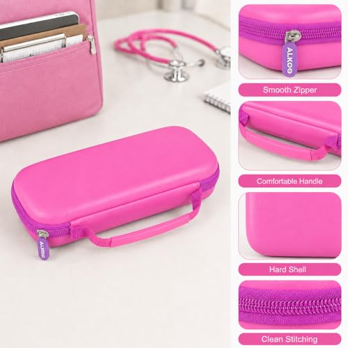 Image of ALKOO Stethoscope Case for 3M Littmann Classic III /Cardiology IV,Lavender | for MDF Acoustica Stethoscopes, for Nurses, Doctors, Nursing School Essentials, Students, Clinic, EMS, Travel, Hard Bag Only