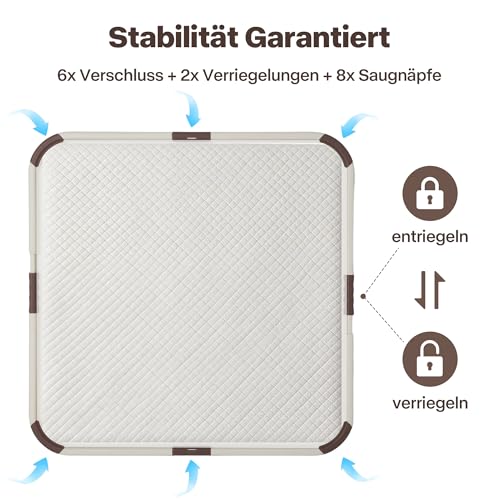 Pet Prime Welpen-Padhalter, tragbare Welpentöpfchen-Schale, Schutz vor auslaufenden Pads, tragbare Urin-Schale für die Welpenerziehung, für Pads mit Einer Größe von 53 x 53 cm oder größer