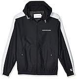 Calvin Klein Jeans Calvin Klein Jeans Mens Statement Logo Windbreaker Rain Jacket, Ck Black/White, M