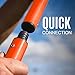 QUICKPLAY Screw Connected 2.5ft Training Poles - Set of 8 | Connect 2 Poles for 5ft Height | Pole Set Colour Options Available - Red, White, Green, Yellow | Screw Connected Foldable Design
