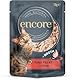 Encore 100% natürliches Premium Nassfutter für Katzen mit saftigem Thunfisch und Pazifikkrabben in Brühe - Packung mit 16 x 70g Beuteln