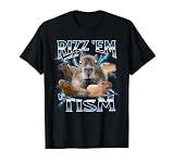 Rizz 'Em With The 'Tism Autism Awareness Funny Meme Capybara T-Shirt