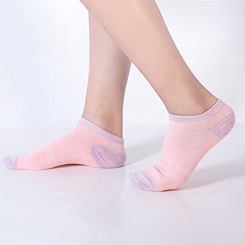 EABERN Women Cotton Ankle Socks Non Slip Low Cut Summer Thin Casual Sock for Running 10 Pairs3