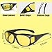Tomuvpzn Macular Degeneration Glasses for Men/Women,Glasses for Macular Degeneration Aids, Glaucoma, Cataracts and Retinitis Pigmentosa for Outdoor and Indoor Yellow Lenses, Large Size