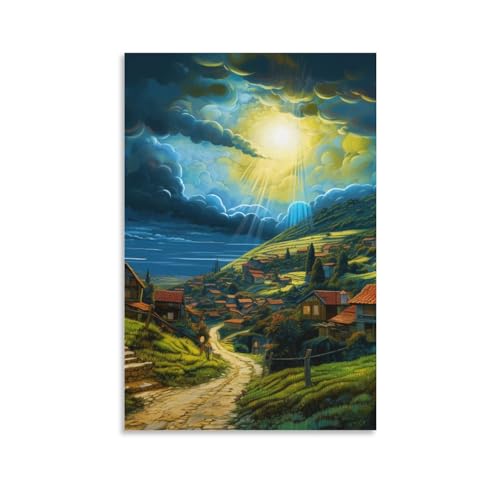 Affiche de décoration murale premium avec impression haute définition sur toile de 50x75cm