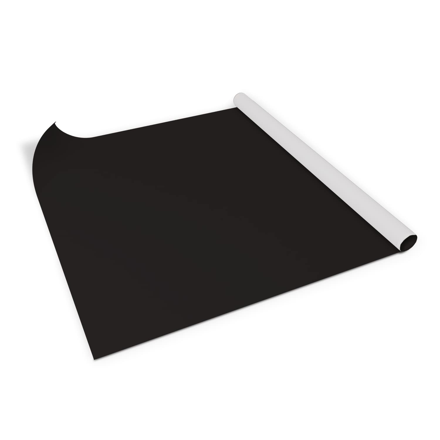 Lámina adhesiva chapa para muebles negro mate pegatina lavable de 100x50cm para cómoda