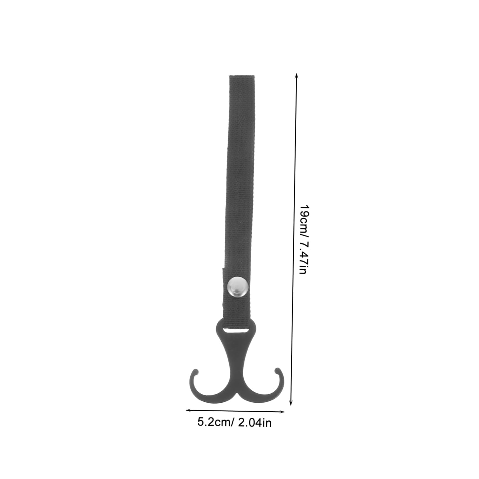 Alipis Stroller Handle Hooks Nylon Steel No Drill Hooks for Shopping Bags Pram Clips