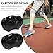 Ipetboom 1pair Comfortable Wear Silicone Heel Pads of Stylish Replaceable Heel Grips for Blister Prevention High Casual Shoes