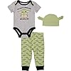 Star-Wars-The-Mandalorian-Baby-Boys-Bodysuit-Pants-and-Hat-Clothing-Set-Baby-Yoda-Baby-Boy-Clothes Star Wars The Mandalorian Baby Boys Bodysuit, Pants and Hat Clothing Set - Baby Yoda Baby Boy Clothes
