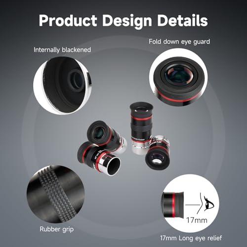 Oculaire de télescope FMC éliminant les reflets pour vision nette 6mm - 5