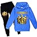 zhaojiexiaodian Chicos Unisex 3D Pullover Niño Jogging Sudaderas Sudaderas Chándal Ropa Deportiva Jumper Hip Hop Streetwear Tops con Capucha